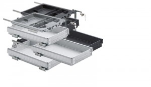 HETTICH 20712 kontener komplet 730/392 mm aluminium